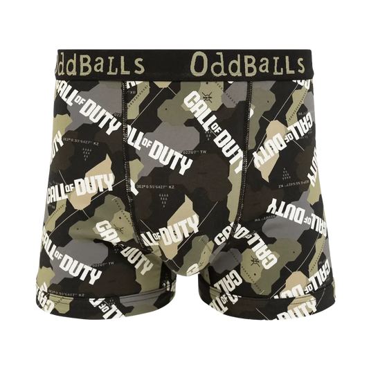 OddBalls - Call of Duty Camo - Mens Cotton Boxer Shorts - Large