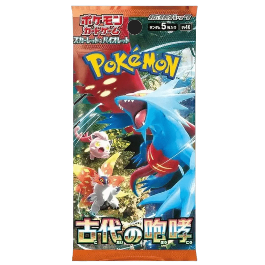 Pokemon Ancient Roar SV4K Japanese Booster (Paradox Rift)