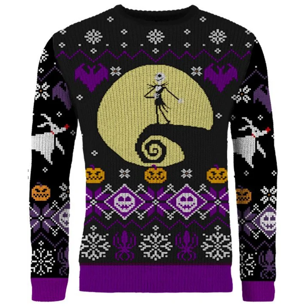 Nightmare Before Christmas 8-bit Christmas Jumper