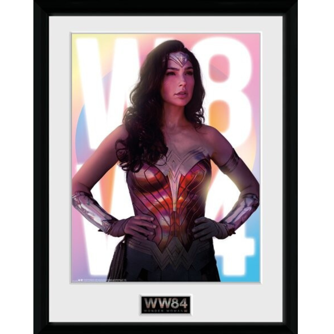Wonder Woman poster in frame