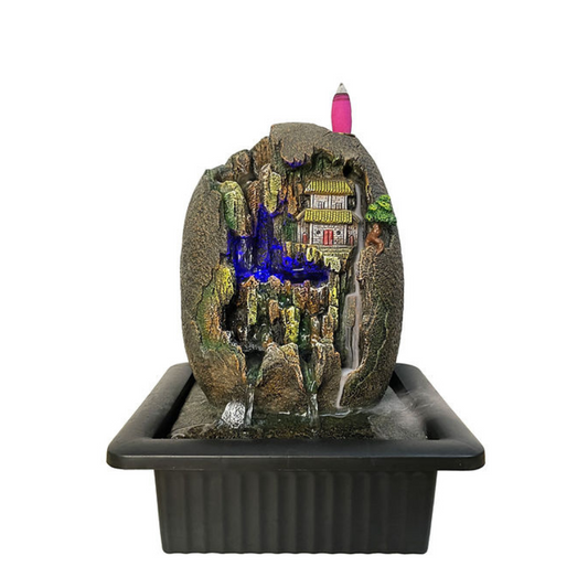 Misty Cavern Indoor Water Feaure & Backflow Burner