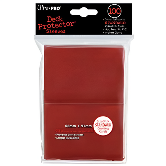 Ultra Pro - Standard Sleeves 100 pack - Gloss Red
