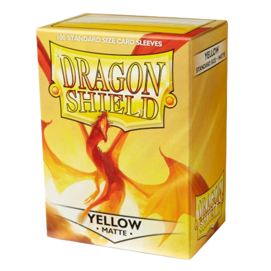 Dragon Shield - Matte Standard Size Sleeves 100pk - Yellow