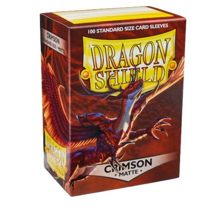 Dragon Shield - Matte Standard Size Sleeves 100pk - Crimson