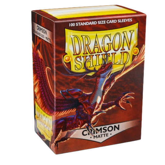 Dragon Shield - Matte Standard Size Sleeves 100pk - Crimson