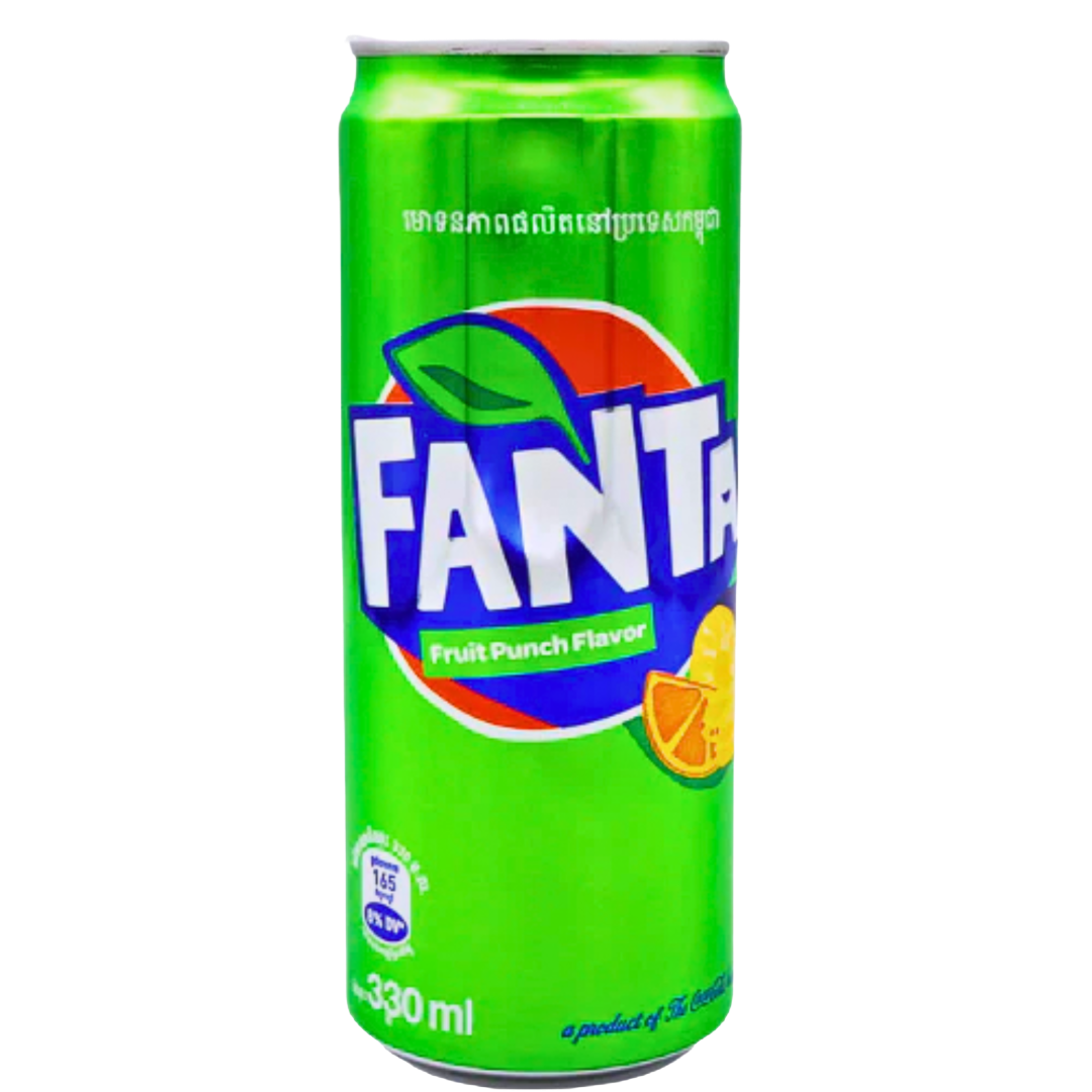 Fanta Fruit Punch Flavour Drink Malaysia 320ml