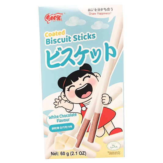 Soek Biscuit Sticks-White Chocolate 60g