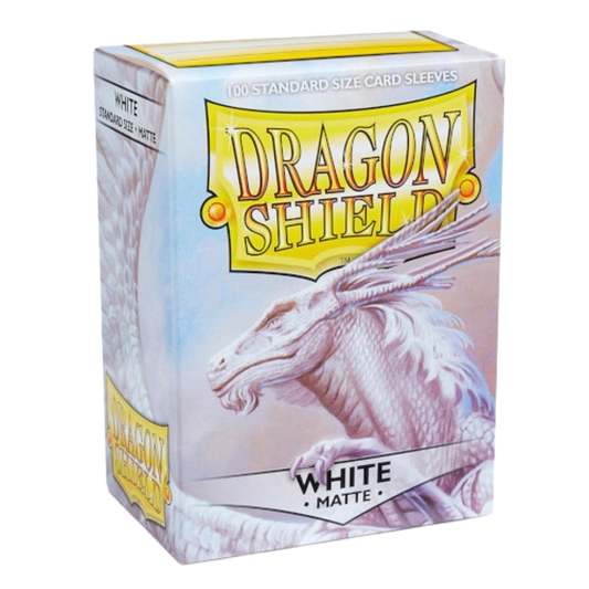 Dragon Shield - Matte Standard Size Sleeves 100pk - White