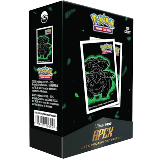 Ultra Pro - Pokemon - Neon Kanto - 105ct Apex Deck Protector Sleeves - Venusaur