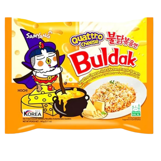 Samyang Buldak Hot Chicken Ramen Quattro Cheese Flavour Korea 145g