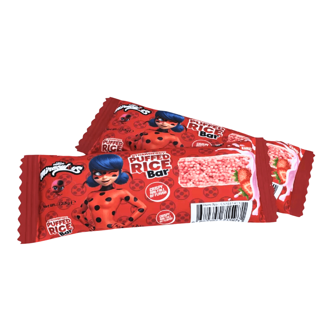 Miraculous Puffed Rice Bar Strawberry 22.5g
