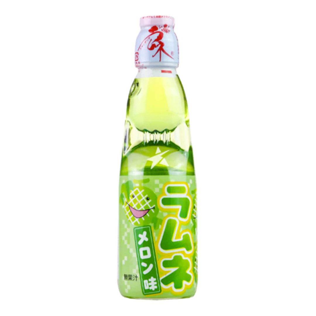 Hatakosen Ramune Soda - Melon Flavour 200ml