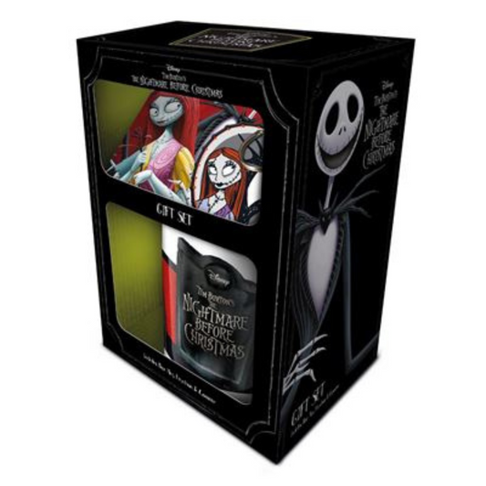 NIGHTMARE BEFORE CHRISTMAS (JACK&SALLY) GIFT SET (MUG, COASTER & KEYCHAIN)