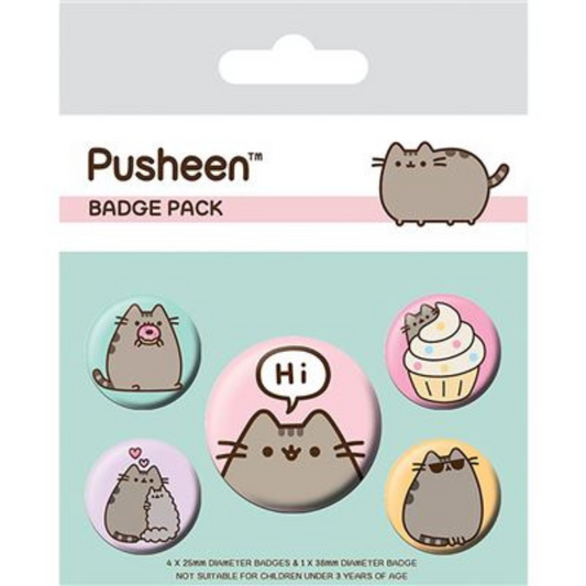 PUSHEEN (PUSHEEN SAYS HI) BADGE PACK