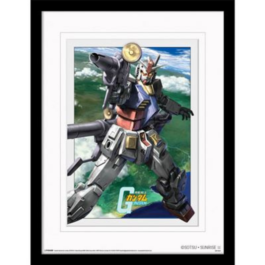 GUNDAM (TAKING THE SHOT) COLLECTOR PRINT (FRAMED DIGITAL MOUNTED)