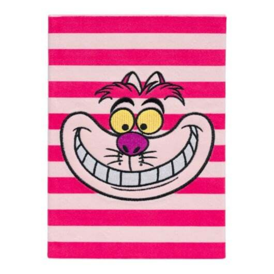 DISNEY ALICE IN WONDERLAND CHESHIRE CAT PREMIUM A5 PLUSH COVER NOTEBOOK