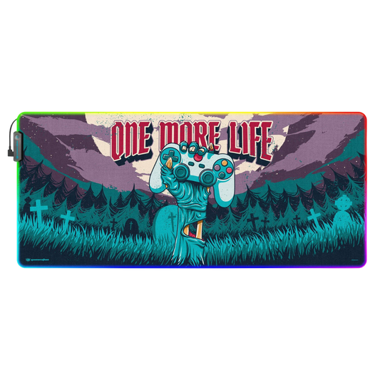 ONE MORE LIFE LED XXL MOUSE MAT