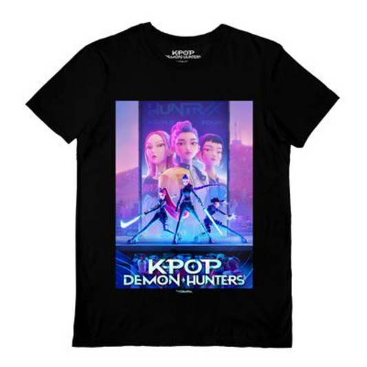 K-POP DEMON HUNTERS (KEY ART) BLACK UNISEX T_SHIRT