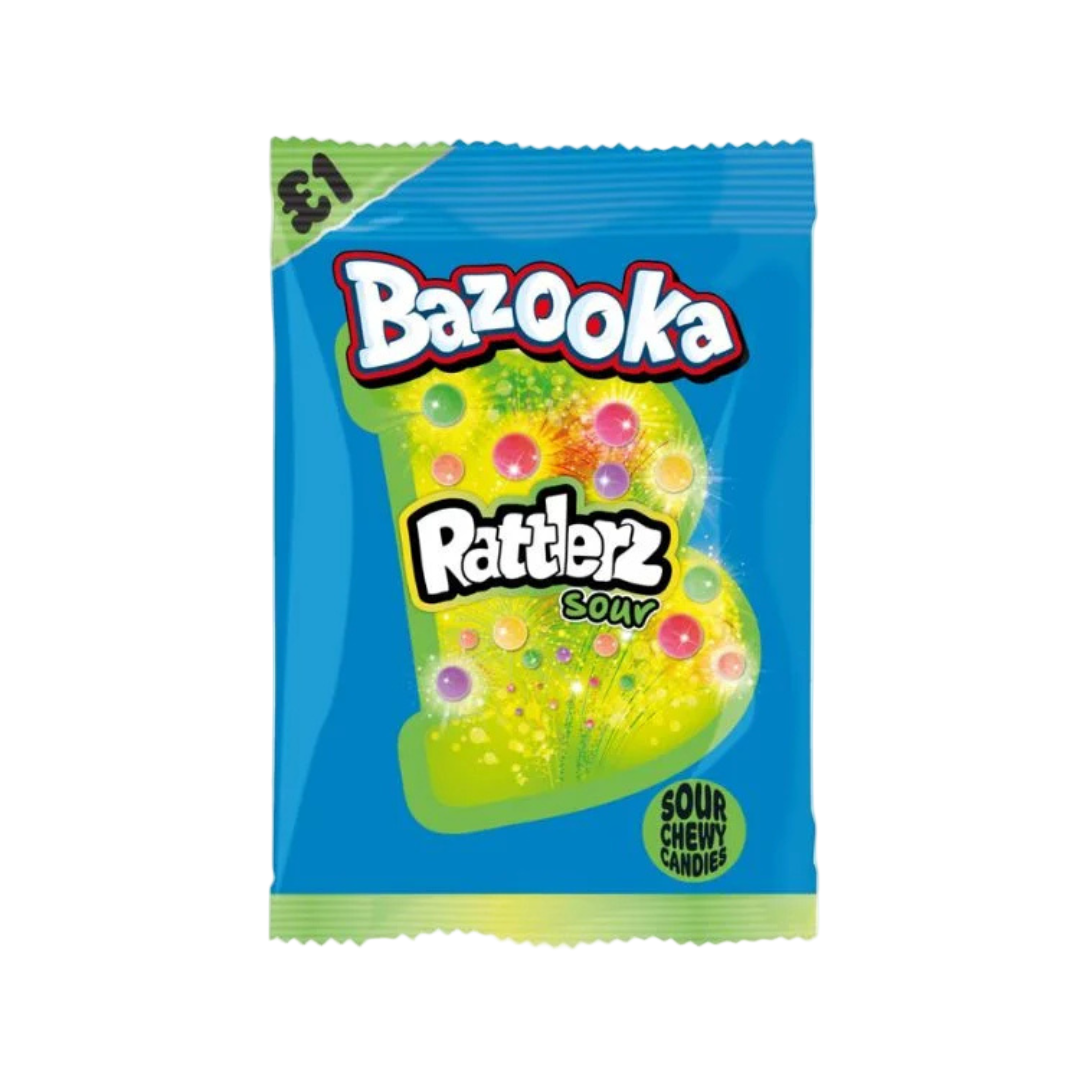 Bazooka Rattlerz Sour Chew Candy 100g