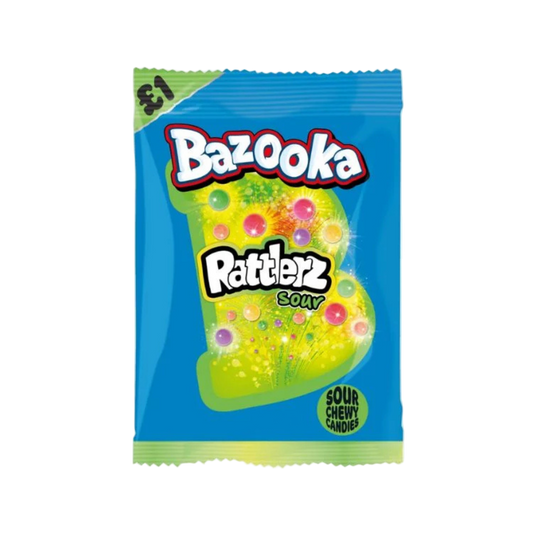 Bazooka Rattlerz Sour Chew Candy 100g