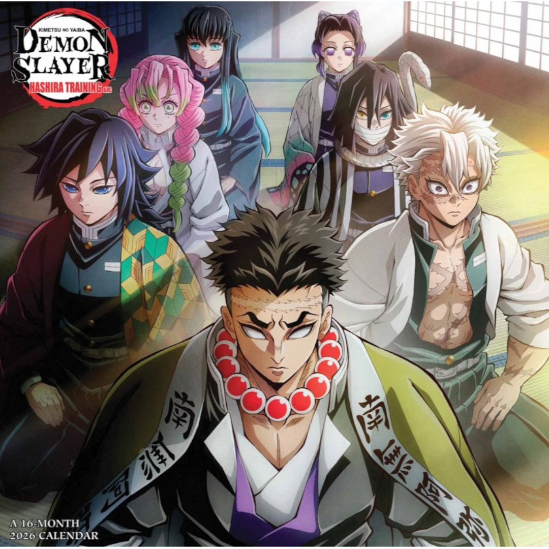 Demon Slayer 2026 Square Wall Calendar