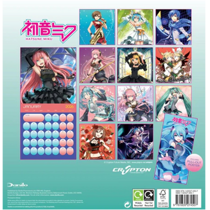 Hatsune Miku 2026 Square Calendar