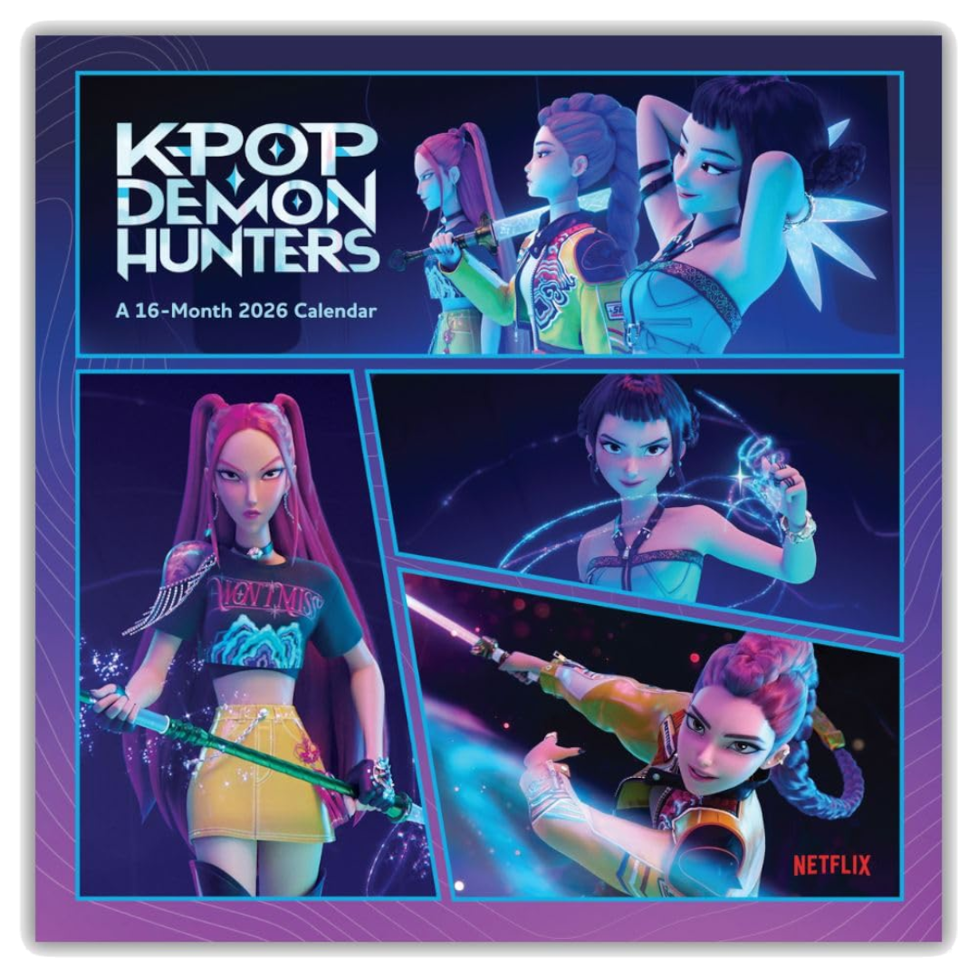 Official K-Pop Demon Hunters 2026 Sq Wall Calendar