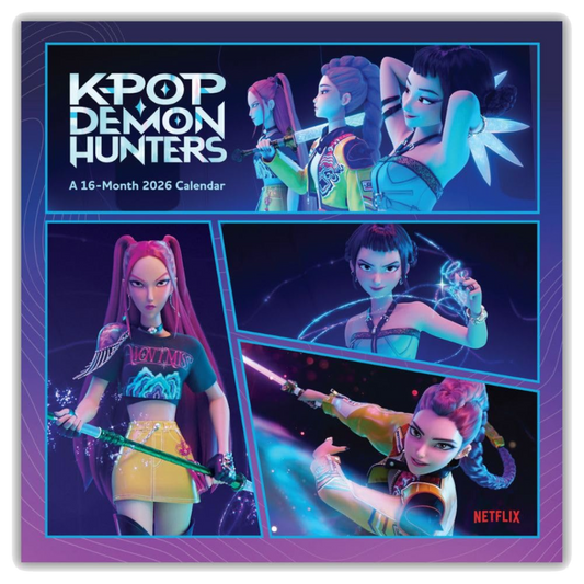 Official K-Pop Demon Hunters 2026 Sq Wall Calendar