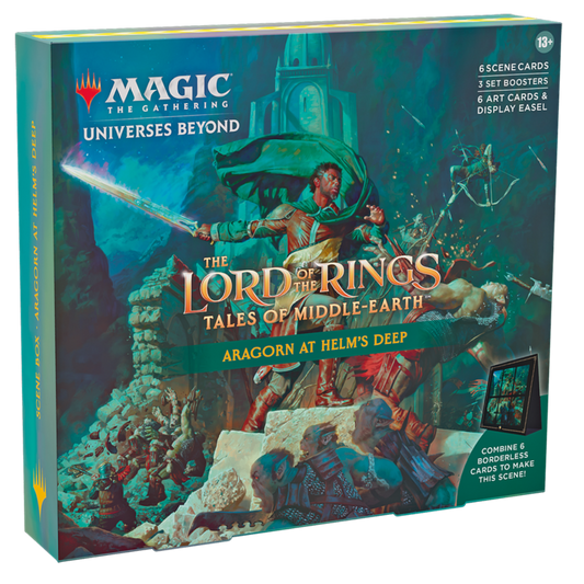 Magic: The Gathering - Lord of the Rings: Tales of Middle-Earth Holiday Scene Box - Aragorn At Helm's Deep