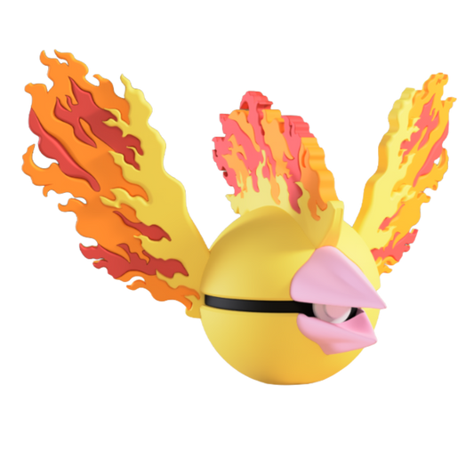 #0146 Moltres - Pokemon Character Pokeball