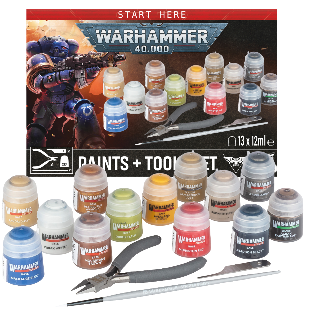 Warhammer 40,000: Paints + Tools Set