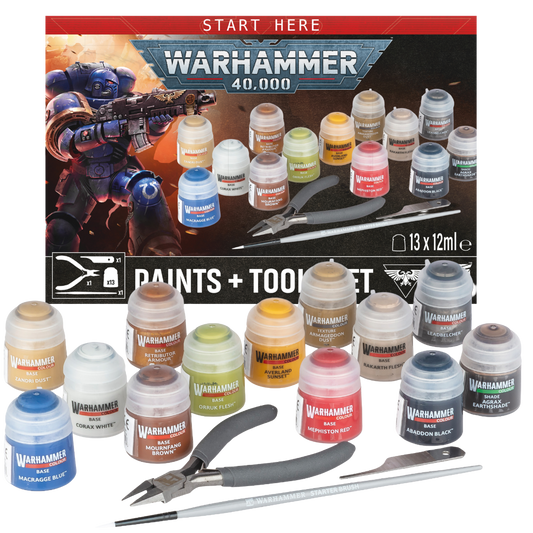 Warhammer 40,000: Paints + Tools Set