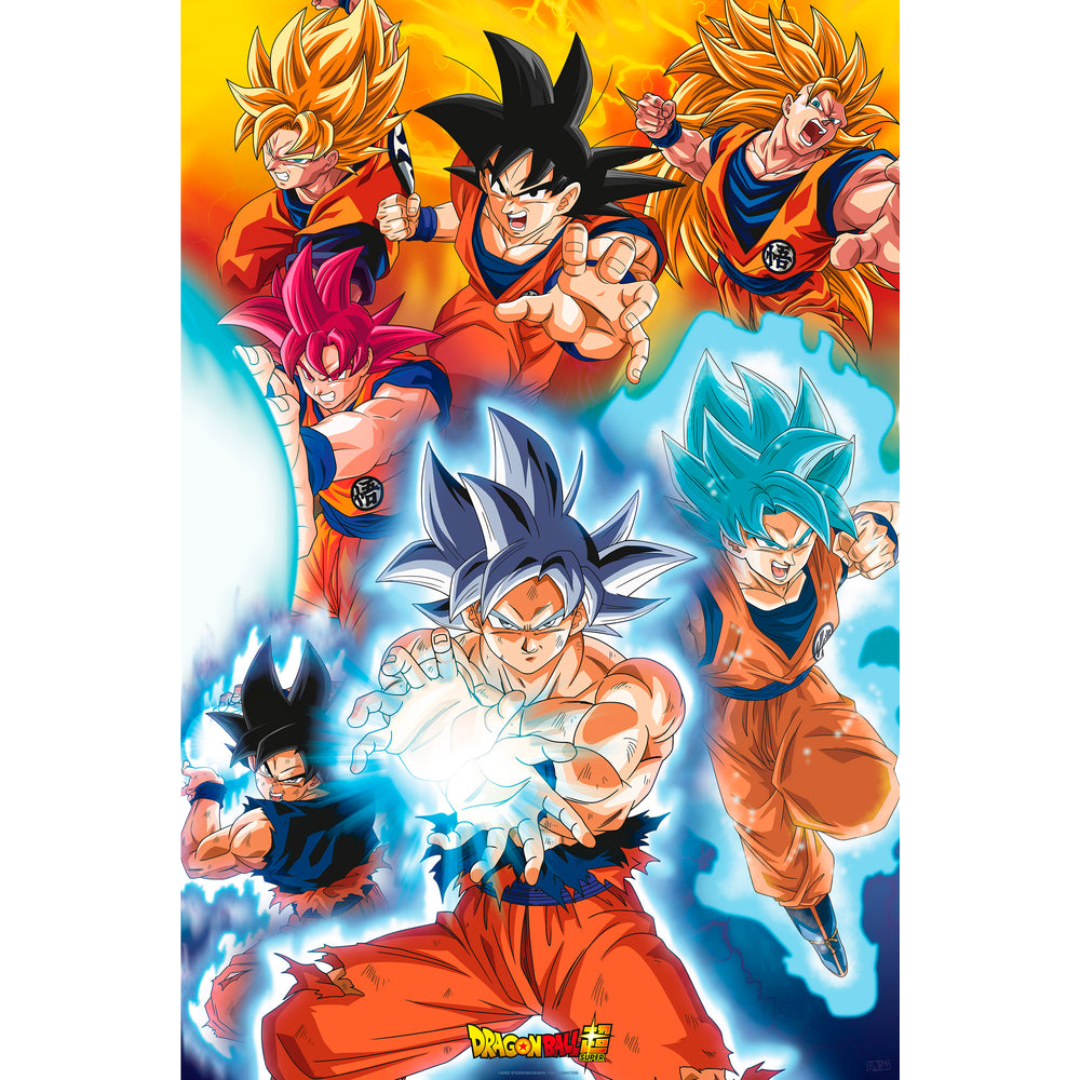 Dragon Ball Goku's Transformations Maxi Poster