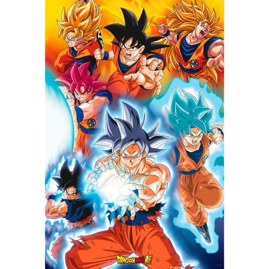 Dragon Ball Goku's Transformations Maxi Poster