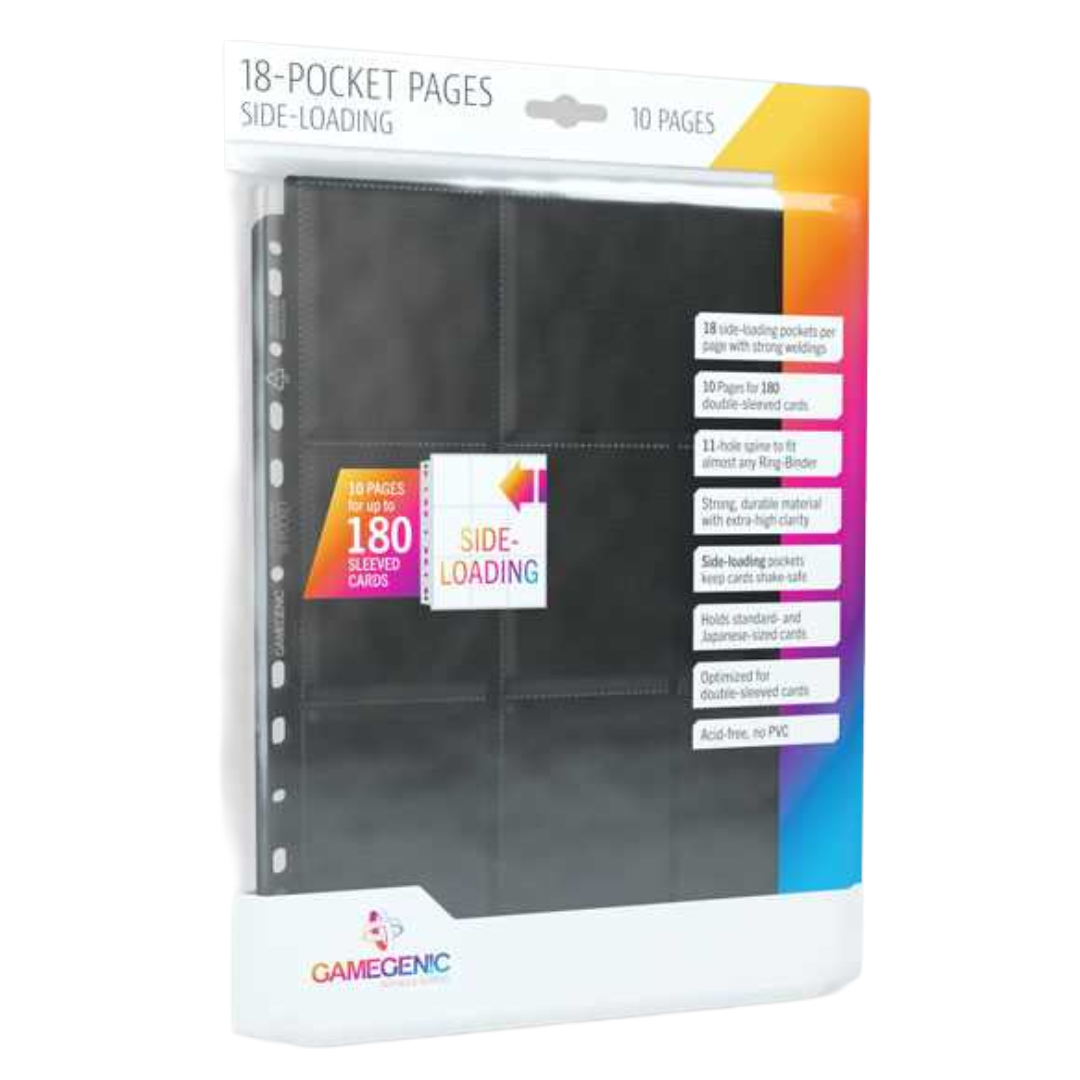Sideloading 18-Pocket Pages - Black (10) Pack
