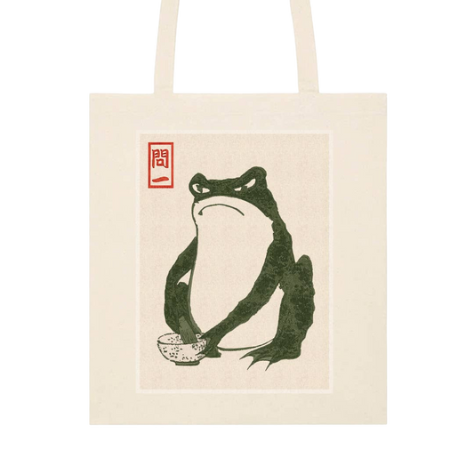 Matsumoto Hoji Grumpy Frog Tote Bag Vintage Japanese