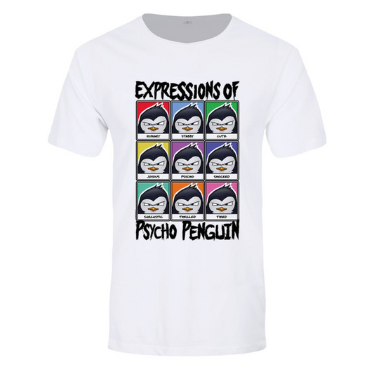 Psycho Penguin Expressions Men's Premium White T-Shirt