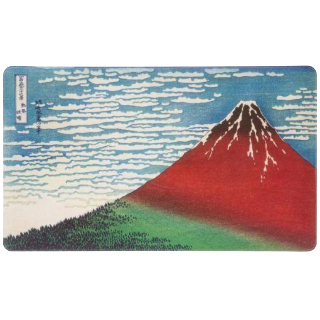 VEGAN LEATHER XL MOUSE MAT Red Mountian