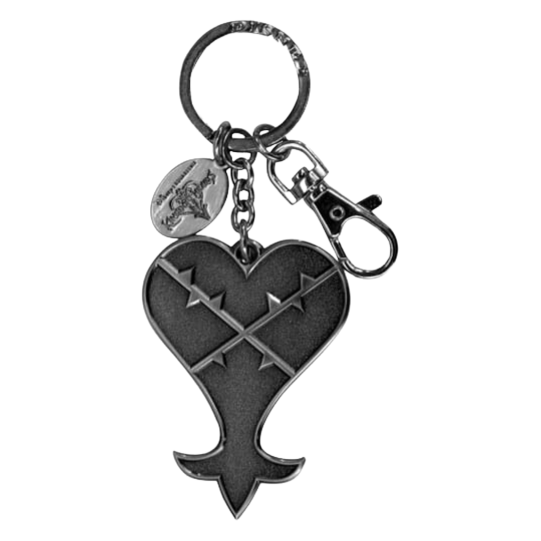 Kingdom Hearts Metal Keychain Heartless Logo