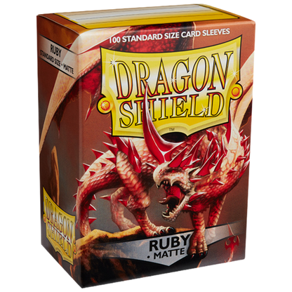 Dragon Shield - Matte Standard Size Sleeves 100pk - Ruby