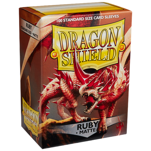 Dragon Shield - Matte Standard Size Sleeves 100pk - Ruby
