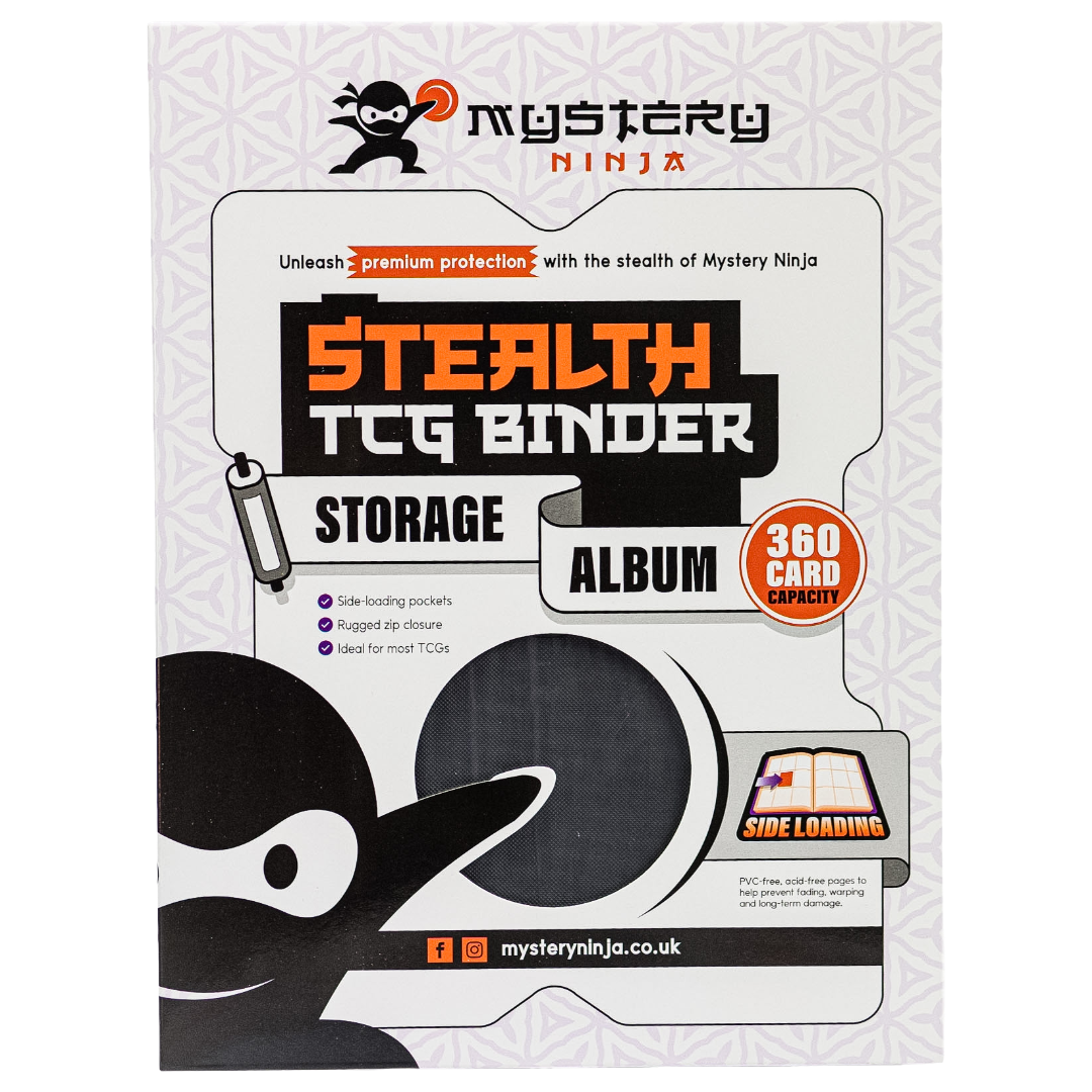 Mystery Ninja - Stealth TCG Binder Storage Album - Black Textured