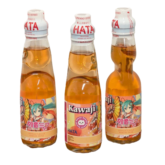 Hatsune Miku Orange Flavour Ramune Soda 200ml