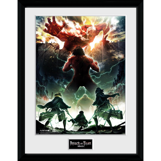 Attack On Titan Key Art 30 x 40cm Framed Collector Print