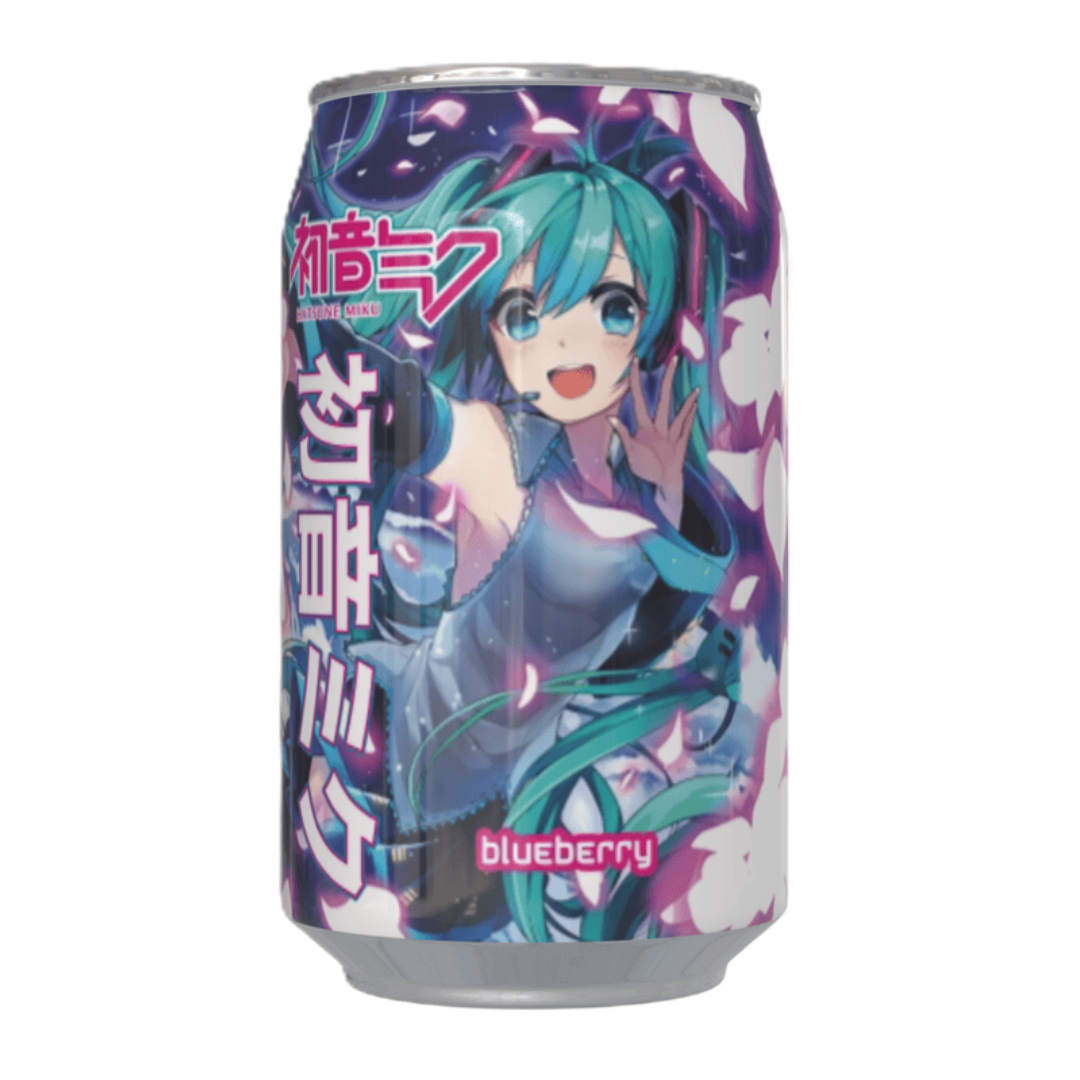 Hatsune Miku Blueberry Flavour Soda - 330ml