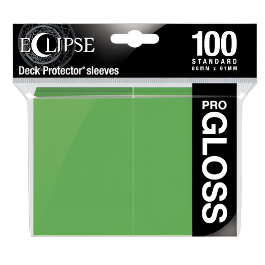 Ultra Pro - Eclipse Gloss Standard Sleeves 100 Pack - Lime Green