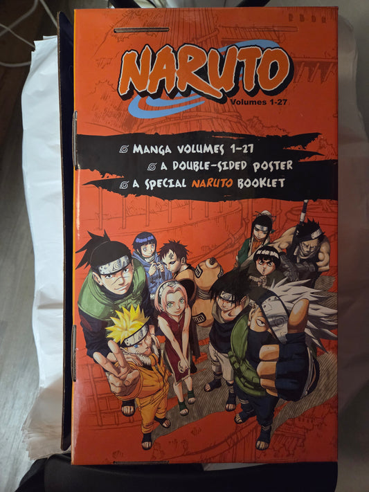 Naruto Volumes 1-27 Bundle With Poster and Booklet