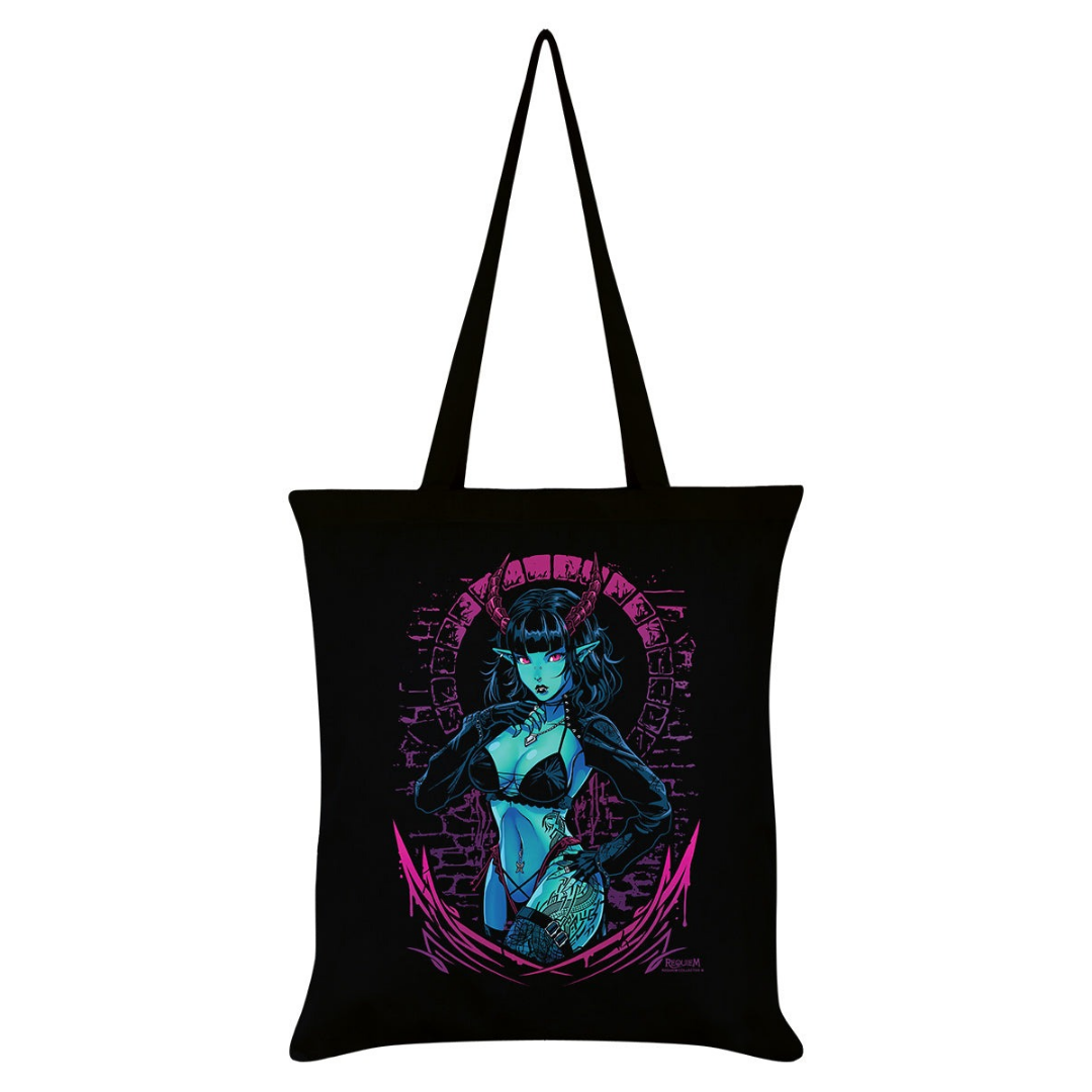 Requiem Collective Jolie Black Tote Bag