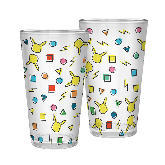 Pokemon Pikachu Pattern 400ml Glass