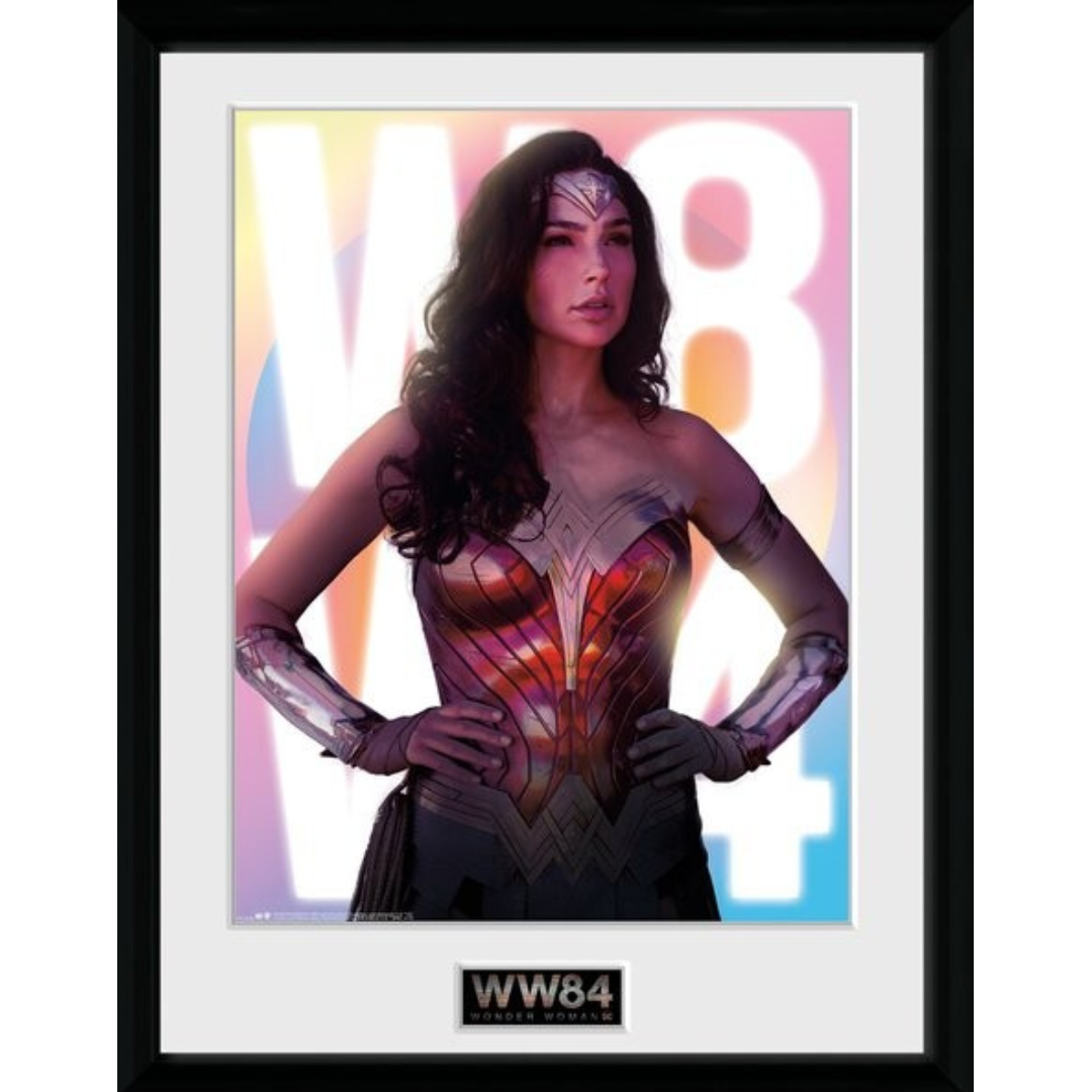 Wonder Woman poster in frame
